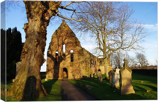 Beauly Priory - West Front Canvas Print by Jacqi Elmslie