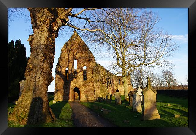 Beauly Priory - West Front Framed Print by Jacqi Elmslie