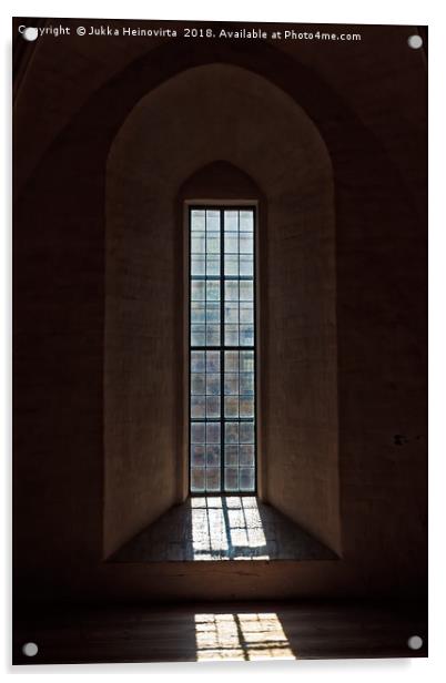 Light Through The Castle Window Acrylic by Jukka Heinovirta