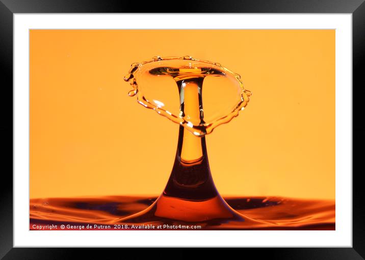 Water Stool Framed Mounted Print by George de Putron