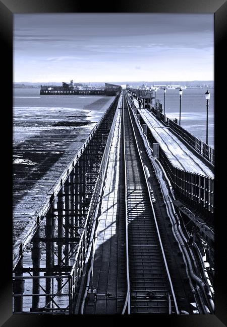 Southend Pier Essex England Framed Print by Andy Evans Photos