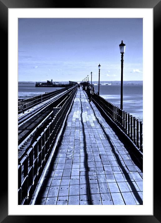 Southend Pier Essex England Framed Mounted Print by Andy Evans Photos