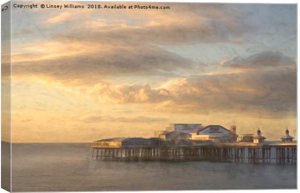 North Pier, Blackpool Canvas Print by Linsey Williams