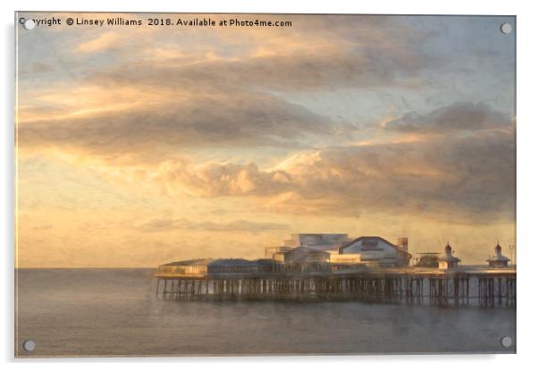 North Pier, Blackpool Acrylic by Linsey Williams