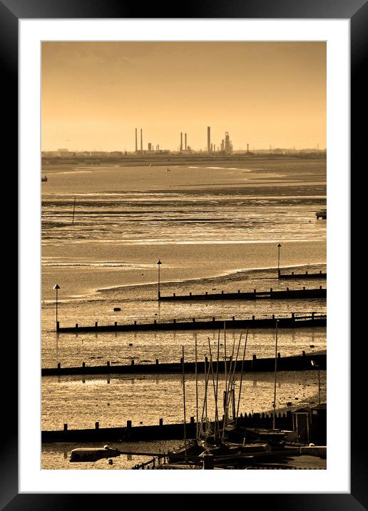 Three Shells Beach Southend on Sea Framed Mounted Print by Andy Evans Photos