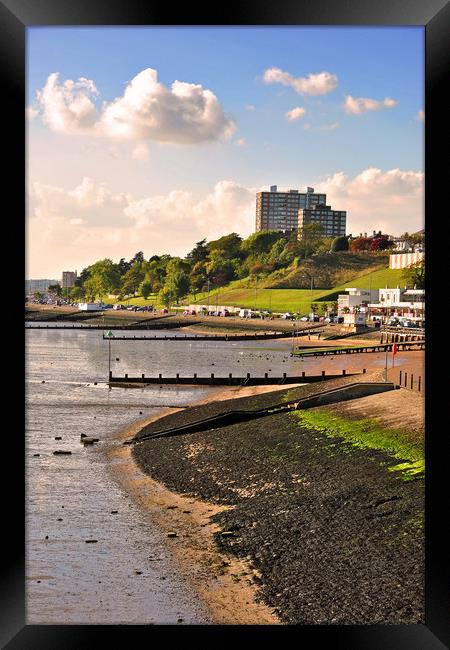 Three Shells Beach Southend Framed Print by Andy Evans Photos
