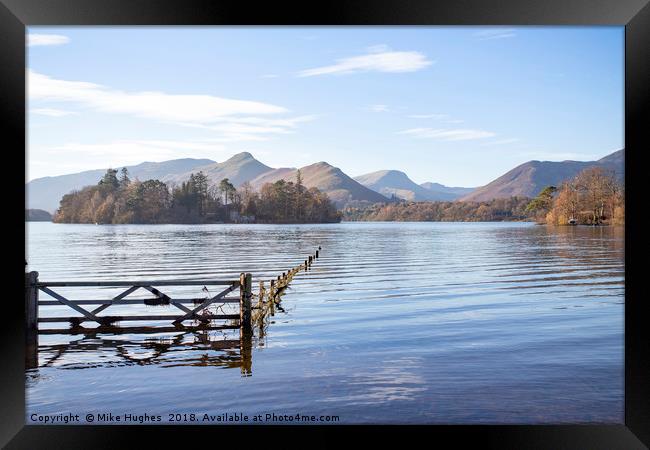 Derwent water Framed Print by Mike Hughes