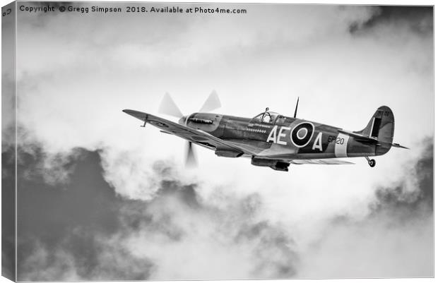 MkV Spitfire Canvas Print by Gregg Simpson