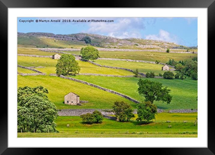 Yorkshire Dales Landscape Framed Mounted Print by Martyn Arnold