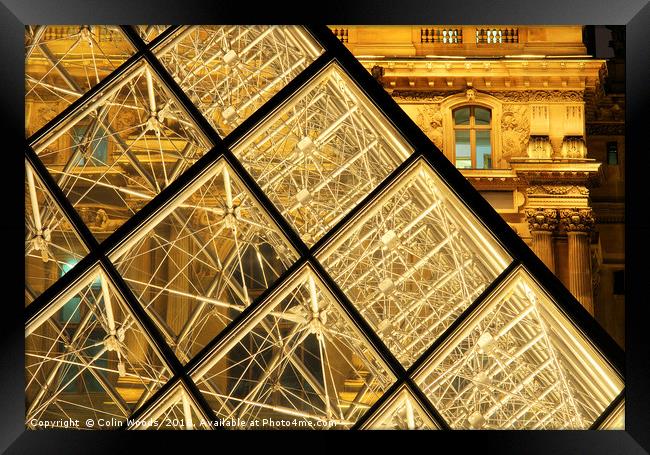 LE Louvre Paris Framed Print by Colin Woods