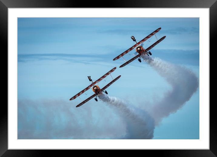 Wing Walkers Framed Mounted Print by Wendy Williams CPAGB
