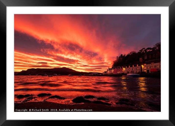 Sunrise from the shore below Beaumont crescent #2 Framed Mounted Print by Richard Smith