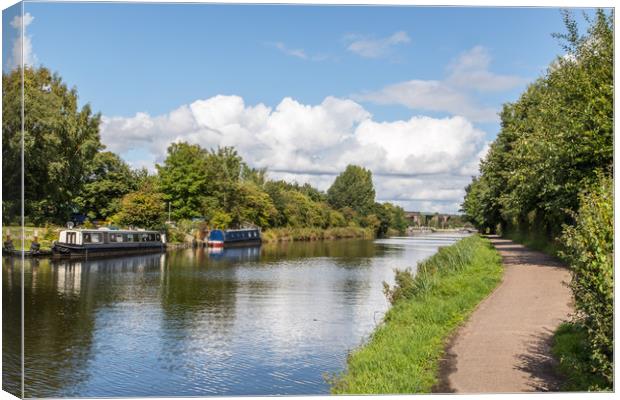 River Weaver Canvas Print by Mike Hughes
