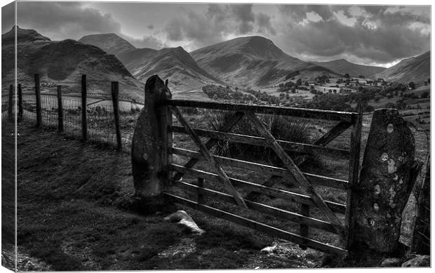 Newlands valley in the Lake District Canvas Print by Pete Hemington