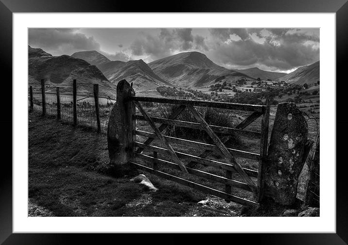 Newlands valley in the Lake District Framed Mounted Print by Pete Hemington