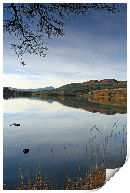 The Lake of Menteith Print by Bill Spiers