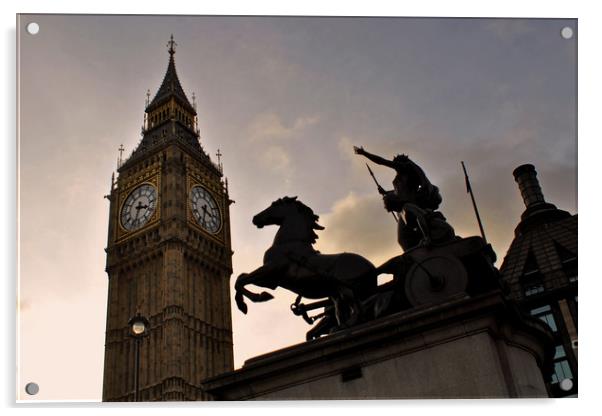Big Ben Queen Elizabeth Tower Westminster Acrylic by Andy Evans Photos