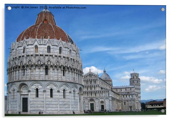 Field of Miracles, Pisa Acrylic by Jim Jones