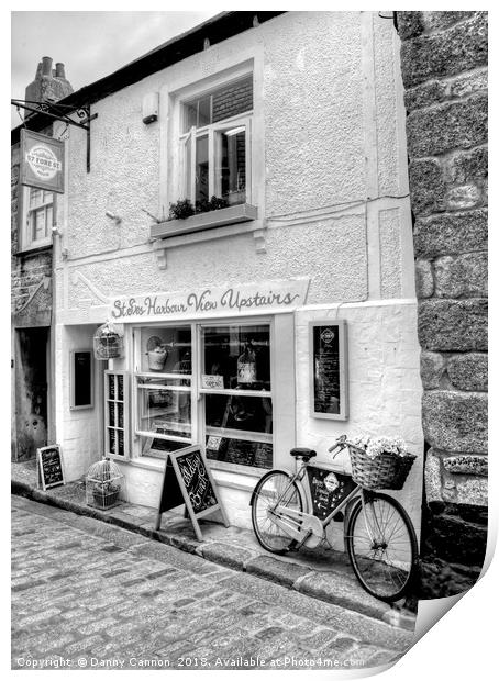 St. Ives shop Print by Danny Cannon