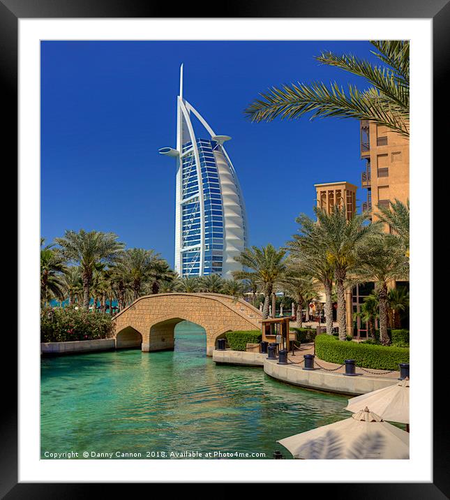 Burj Al Arab Jumeirah Framed Mounted Print by Danny Cannon