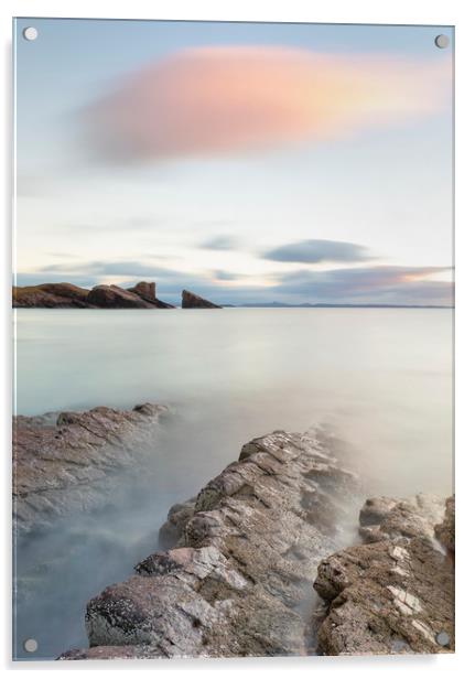 Clachtoll beach Acrylic by Tony Higginson