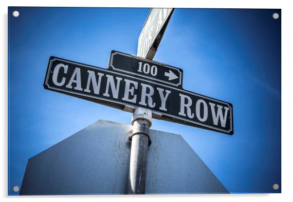Cannery Row Acrylic by David Hare