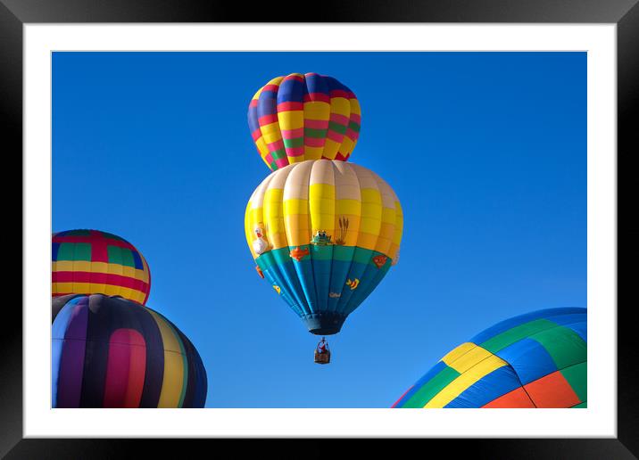 Ballooning Framed Mounted Print by David Hare
