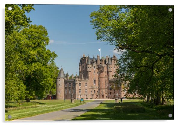 Glamis Castle & Grounds Acrylic by Thomas Schaeffer