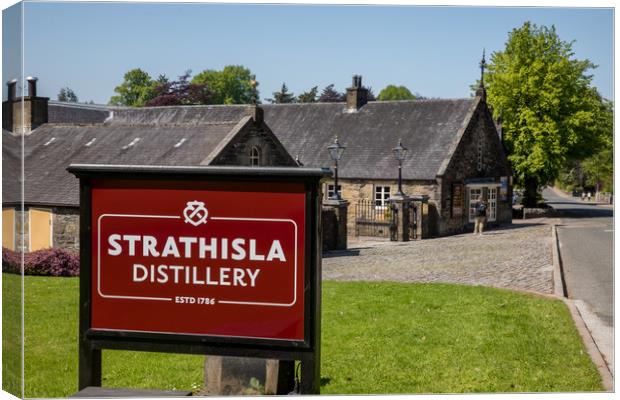 Strathisla Distillery Canvas Print by Thomas Schaeffer