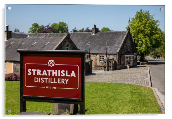 Strathisla Distillery Acrylic by Thomas Schaeffer