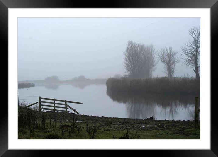 Norfolk mist Framed Mounted Print by Sheryl Brown