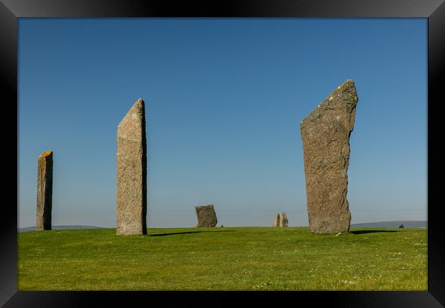 Standing Stones of Stennes Framed Print by Thomas Schaeffer