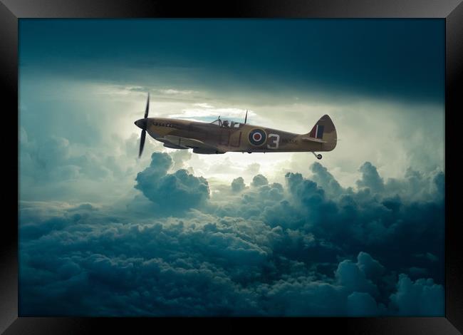 Spitfire MK356 Framed Print by Stephen Ward