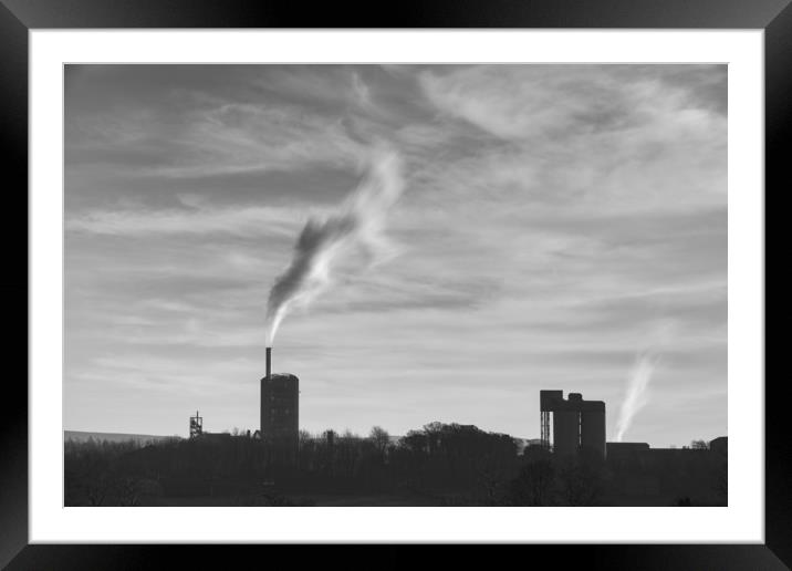 Clitheroe cement works Framed Mounted Print by Tony Higginson