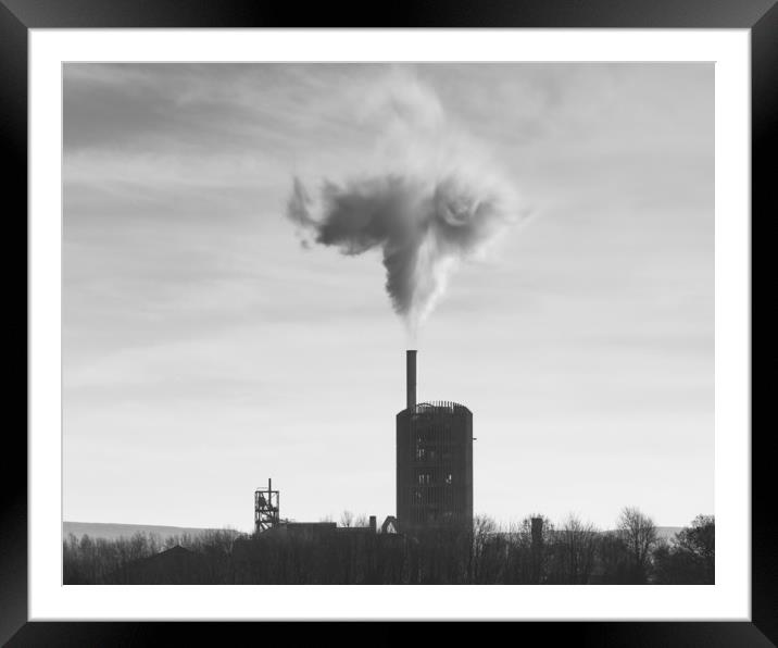 Clitheroe cement factory Framed Mounted Print by Tony Higginson