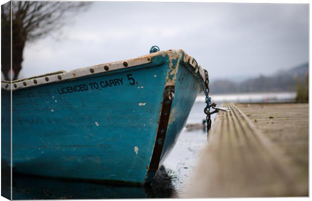 Moored for the day                                Canvas Print by jason jones