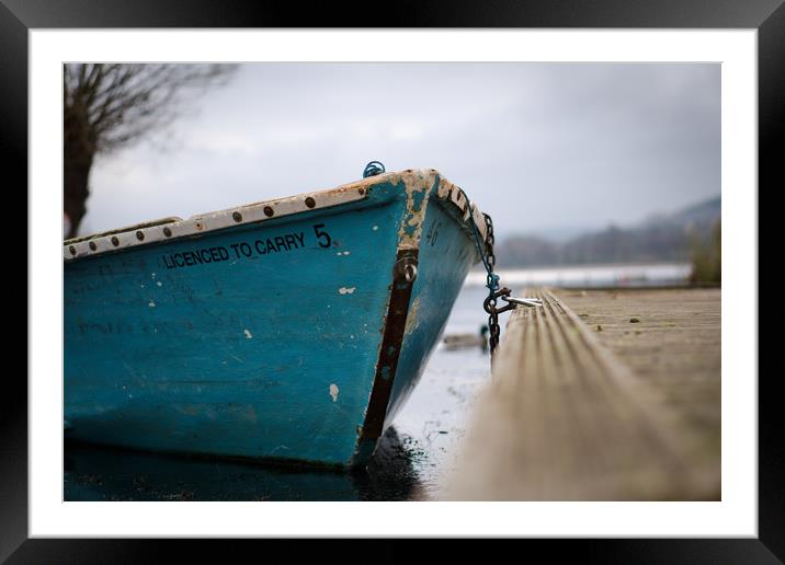 Moored for the day                                Framed Mounted Print by jason jones