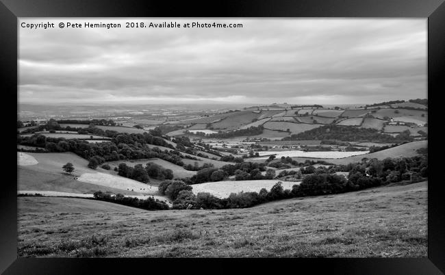 The Exe valley Framed Print by Pete Hemington