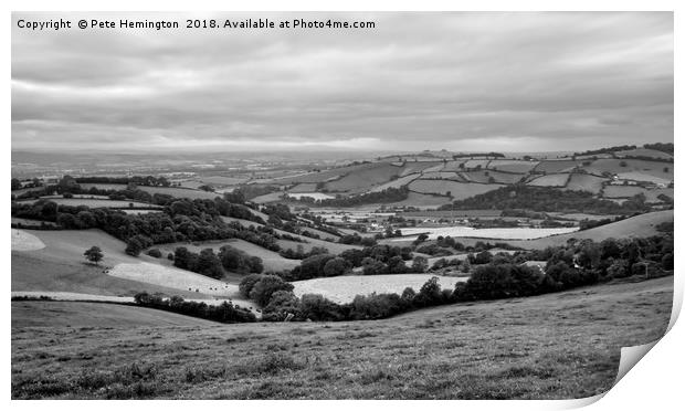 The Exe valley Print by Pete Hemington