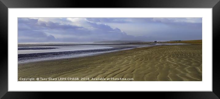 RYE HARBOUR AT LOW TIDE Framed Mounted Print by Tony Sharp LRPS CPAGB