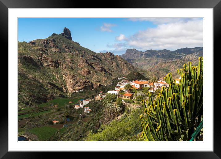 Tejeda Gran Canaria Framed Mounted Print by peter schickert