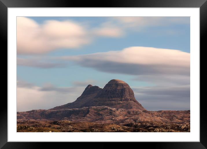 Suilven Framed Mounted Print by Tony Higginson