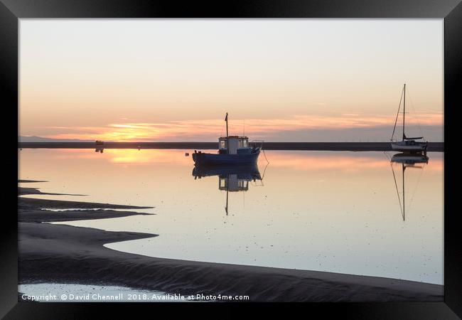 Meols Reflection Framed Print by David Chennell