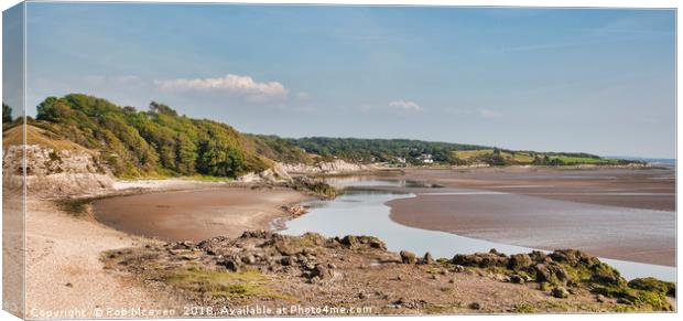 The Cove,Silverdale Lancashire UK Canvas Print by Rob Mcewen