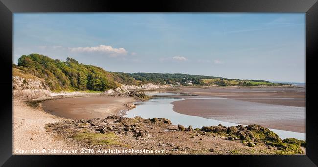 The Cove,Silverdale Lancashire UK Framed Print by Rob Mcewen
