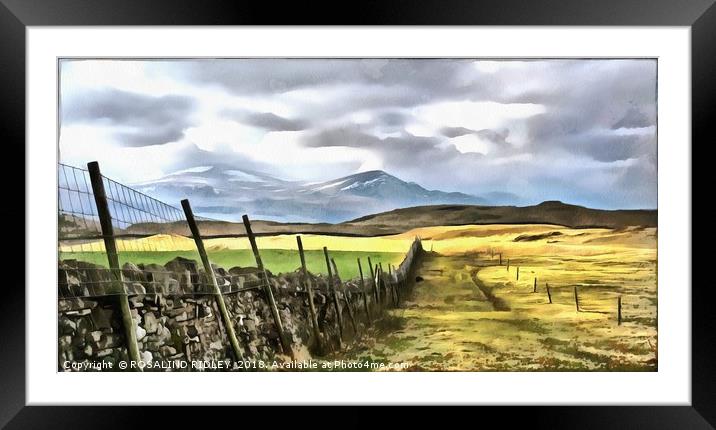 "Path to the mountains" Framed Mounted Print by ROS RIDLEY