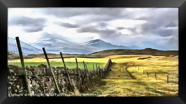 "Path to the mountains" Framed Print by ROS RIDLEY