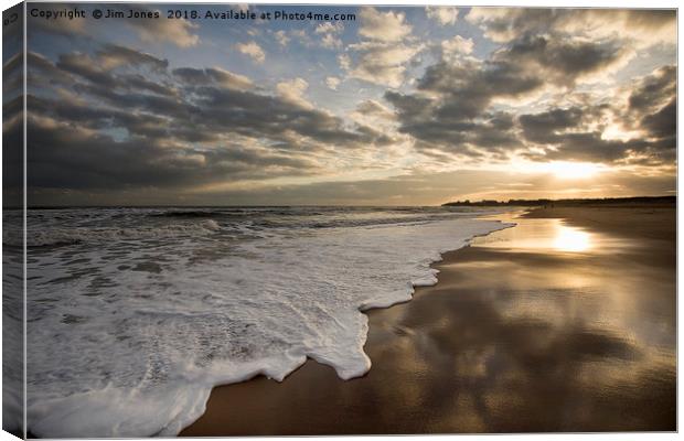 December on the beach (3) Canvas Print by Jim Jones