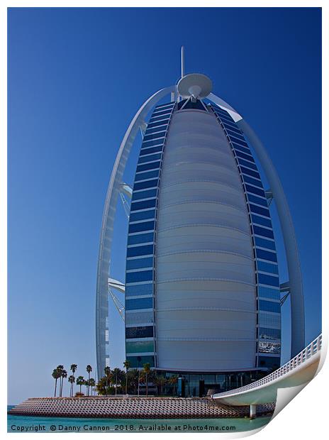 Burj Al Arab Jumeirah Print by Danny Cannon