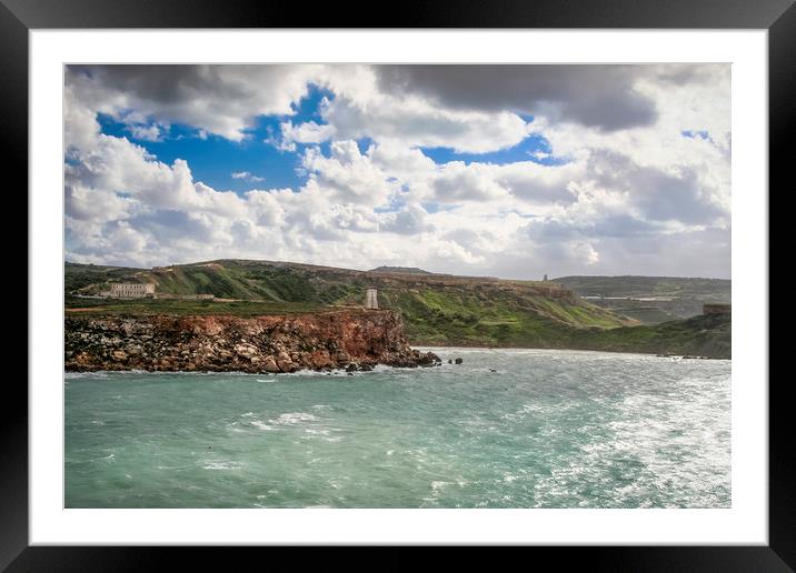 Majestic Golden Bay Framed Mounted Print by P D